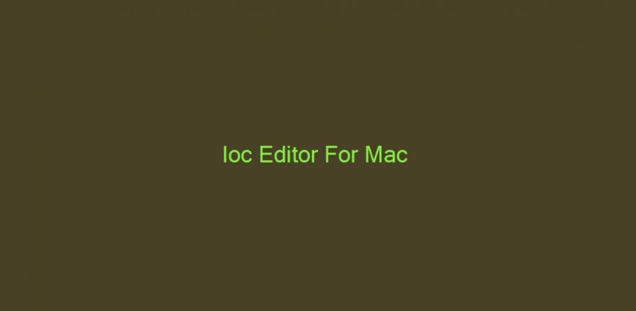 ioc editor for mac